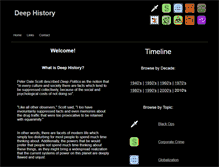 Tablet Screenshot of deephistory.us